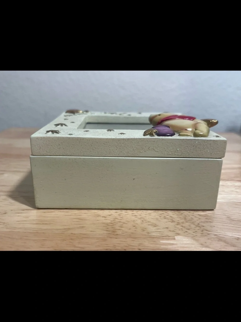 Winnie the Pooh Vintage Photo Frame Trinket Box ‘Make a Wish’ Keepsake Disney